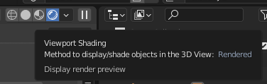 Blender viewport shading